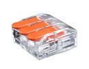 Hismart Splicing Connector with Lever, 3x 0.5-6.0mm², 41A, 450V, 20pcs