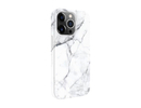 Evelatus iPhone 14 Pro Max Premium Silicone case Customized Print Apple Marble White