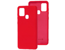 Evelatus Galaxy A21s Nano Silicone Case Soft Touch TPU Samsung Red
