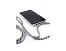 Evelatus iPhone 11 Pro Max Case with rope Black Stripes Apple Transparent