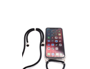 Evelatus iPhone 11 Pro Max Case with rope Black Apple Transparent