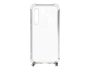 Evelatus Xiaomi Redmi Note 8 / Redmi Note 8 2021 Silicone Transparent with Necklace TPU Strap Xiaomi Silver