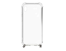 Evelatus Galaxy A10 Silicone Transparent with Necklace TPU Strap Samsung Silver