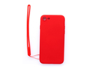 Evelatus iPhone 7/8/SE2020/SE2022 Soft Touch Silicone Case with Strap Apple Red