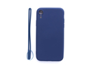 Evelatus iPhone XR Soft Touch Silicone Case with Strap Apple Dark Blue