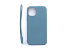 Evelatus iPhone 11 Pro Soft Touch Silicone Case with Strap Apple Blue