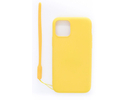 Evelatus iPhone 11 Pro Soft Touch Silicone Case with Strap Apple Yellow