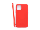 Evelatus iPhone 11 Pro Soft Touch Silicone Case with Strap Apple Red