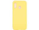 Evelatus A20e Soft Touch Silicone Case with Strap Samsung Yellow