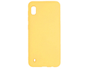 Evelatus Galaxy A10 Soft Touch Silicone Case with Strap Samsung Yellow
