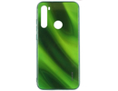 Evelatus Xiaomi Redmi Note 8 / Redmi Note 8 2021 Water Ripple Full Color Electroplating Tempered Glass Case Xiaomi Green
