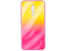 Evelatus Redmi 8 Water Ripple Gradient Color Anti-Explosion Tempered Glass Case Xiaomi Gradient Yellow-Pink