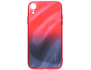 Evelatus iPhone XR Water Ripple Gradient Color Anti-Explosion Tempered Glass Case Apple Gradient Red-Black
