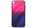 Evelatus iPhone XR Water Ripple Gradient Color Anti-Explosion Tempered Glass Case Apple Gradient Pink-Purple
