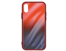 Evelatus Galaxy A70 Water Ripple Gradient Color Anti-Explosion Tempered Glass Case Samsung Gradient Red-Black