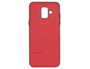 Evelatus Samsung A6 2018 TPU case 1 with metal plate (possible to use with magnet car holder) Samsung Red