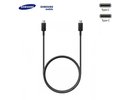 Samsung EP-DN980BBE 25W USB-C uz USB-C ātrās 5A uzlādes un datu kabelis 1m Melns (OEM)