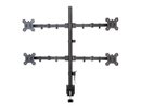 Techly 027521 Quadruple desk monitor arm