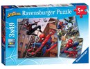 Ravensburger - Puzzle 3 x 49 Spider-Man