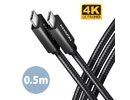 Axagon CABLE USB-C TO USB-C 0.5M 100W/BLACK BUCM32-CM05AB