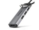 Axagon I/O HUB USB-C 4IN1/0.15M HMC-H3A