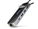 Axagon I/O HUB USB-C 6IN1/GLASS 0.2M HMC-6GLN