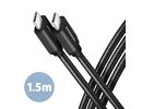 Axagon CABLE USB-C TO USB-C 1.5M 60W/BLACK BUCM3-CM15AB