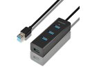 Axagon I/O HUB USB3.0 4PORT CHARGING/1.2M HUE-S2BL