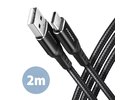 Axagon CABLE USB-C TO USB2.0 2M/BLACK BUCM-AM20AB