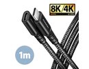 Axagon CABLE USB-C EXTENSION 1M/BLACK BUCM32-CF10AB