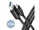 Axagon CABLE USB-C TO USB3.2 1.5M/BLACK BUCM3-AM15AB