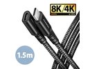 Axagon CABLE USB-C EXTENSION 1.5M/BLACK BUCM32-CF15AB