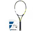 Babolat Pure Aero 98 - grey/yellow/white + string