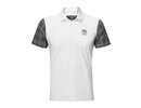 Hydrogen Tech Zipped Polo - white/black