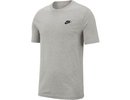 Nike NSW Club Tee M - dark grey heather/black
