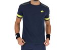 Lotto Superrapida V Tee - dark denim/acid yellow