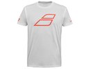 Babolat Strike Cotton T-Shirt - white/strike red