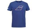 Babolat Exercise Big Flag Tee Men - sodalite blue