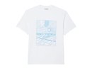 Lacoste Tennis Court Print Cotton - white
