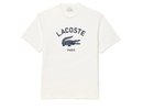 Lacoste Signature Print Cotton - white