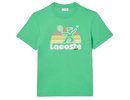Lacoste Washed Effect Tennis Print T-Shirt - green