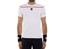 Hydrogen Tennis Zig Zag Tape T-Shirt - white/red