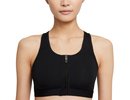 Nike Swoosh Zip Front Bra W - black/black/white