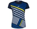 Head Sammy T-shirt W - dark blue/print vision