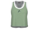 Head Play Crop Top - celery green/grey